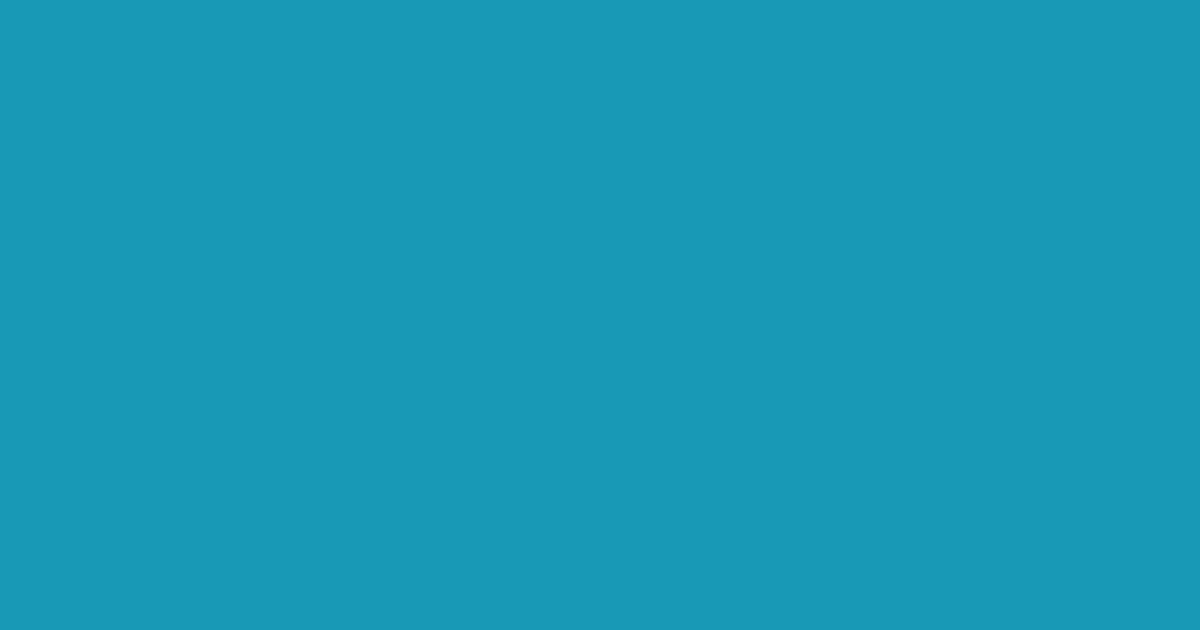 #1699b5 teal blue color image