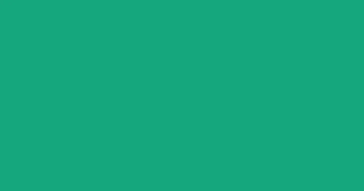 #16a77e emerald color image