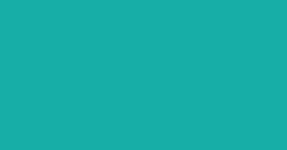#16aea7 teal blue color image