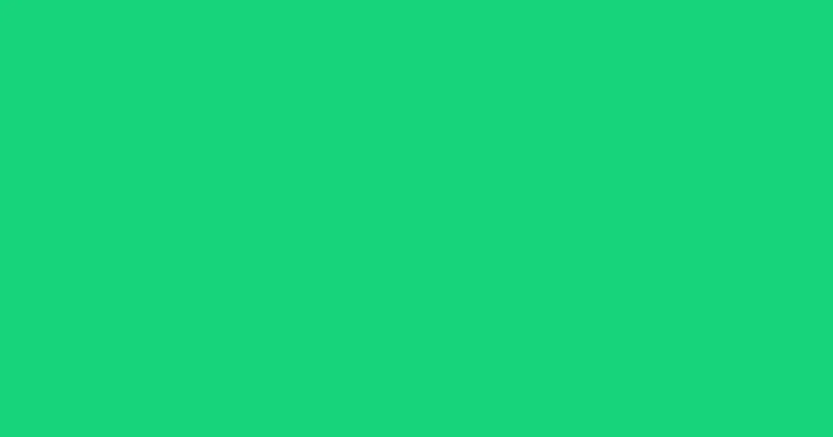#16d47a caribbean green color image