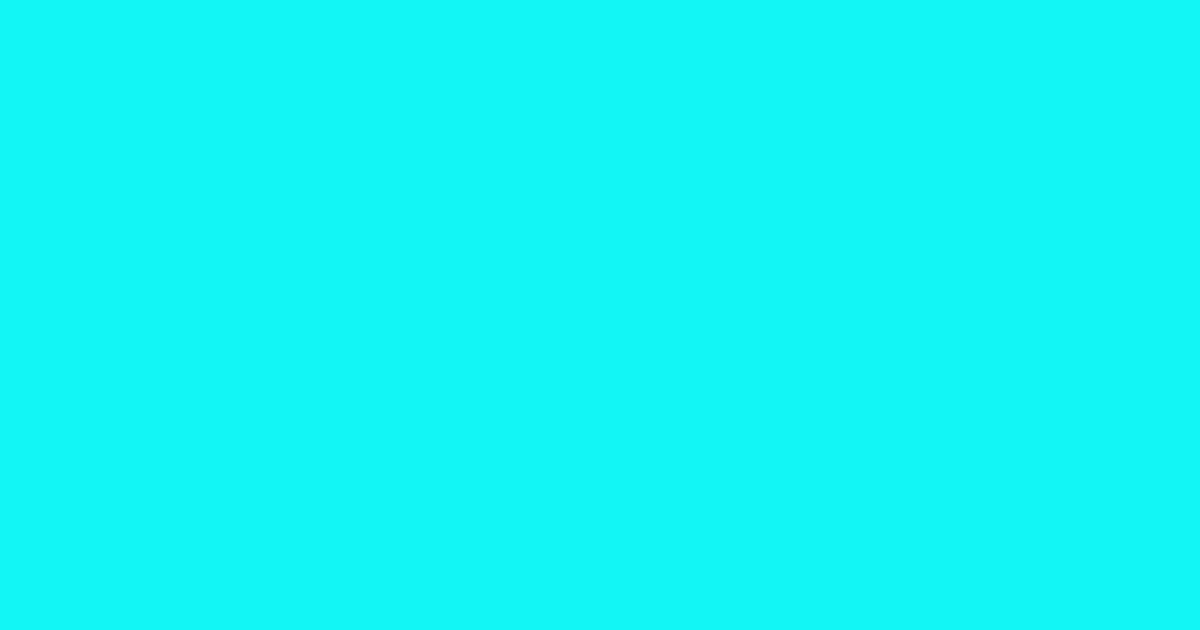 #16f7f4 bright turquoise color image