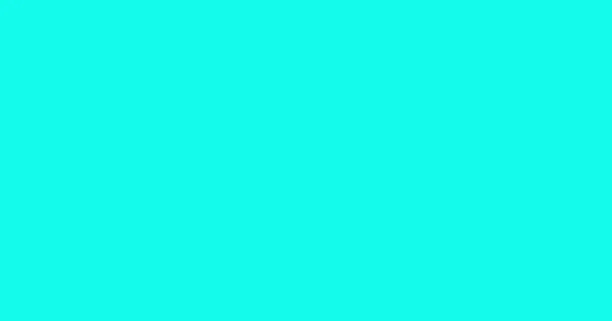 #16fbec cyan / aqua color image