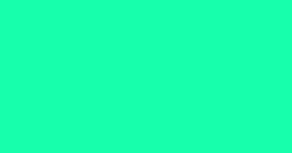 #16feab spring green color image
