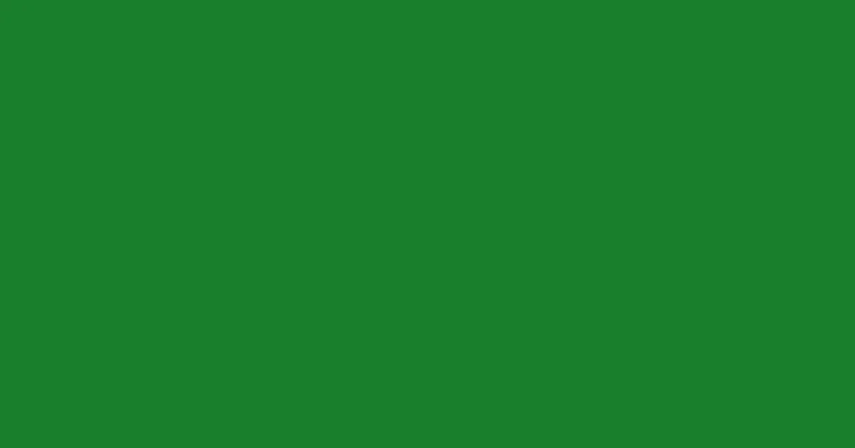 #187f2c forest green color image