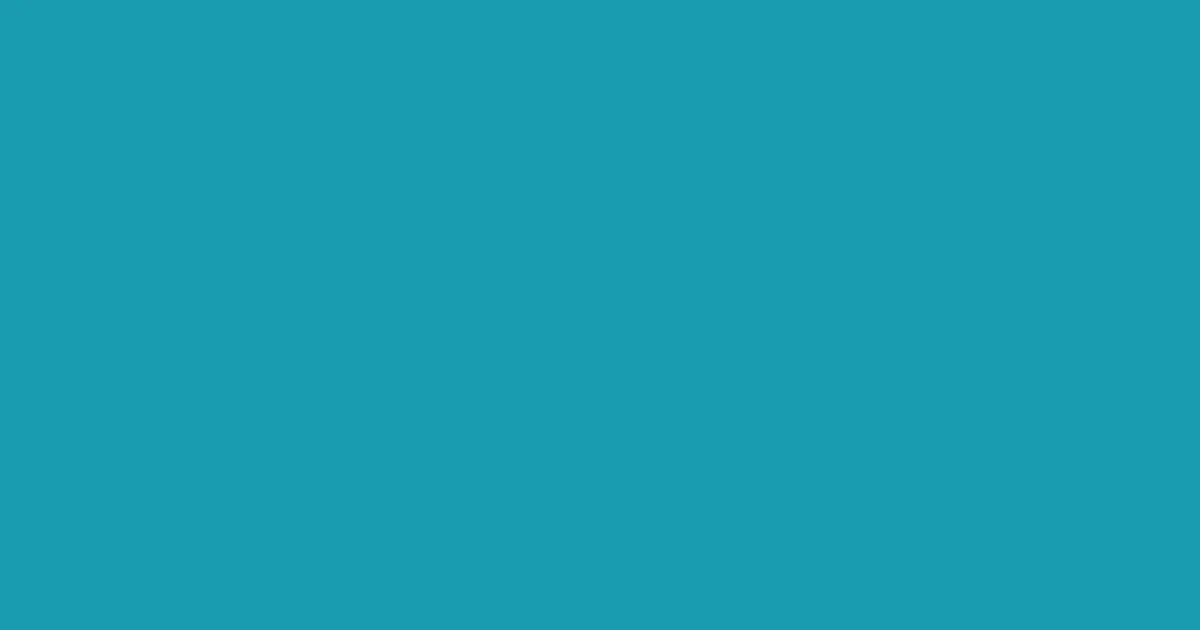 #189caf teal blue color image