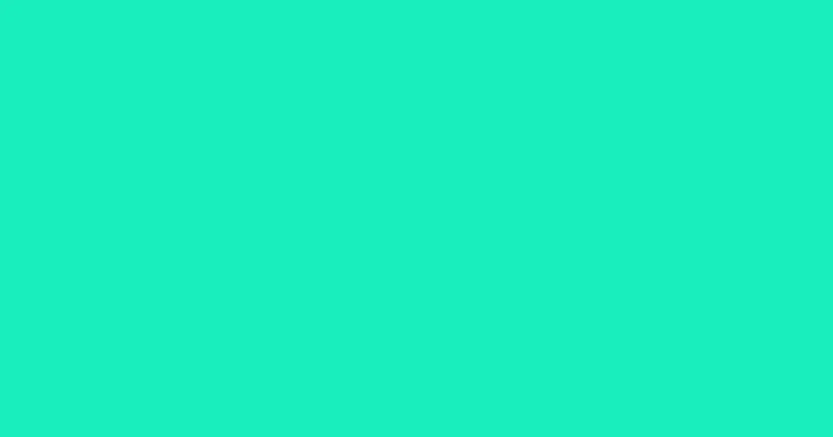 #18eebc bright turquoise color image
