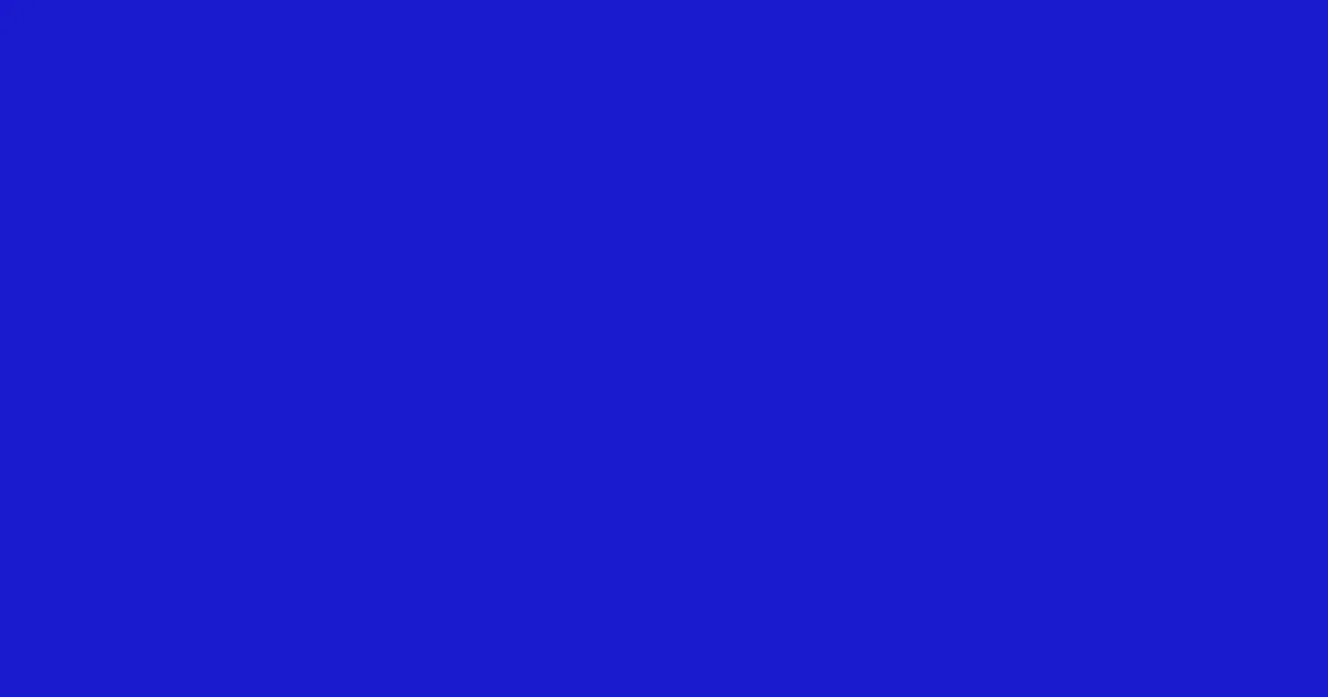 #191acd persian blue color image