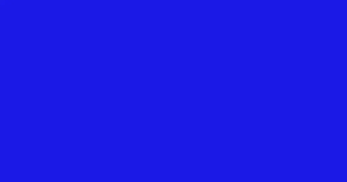 #1a19e5 persian blue color image