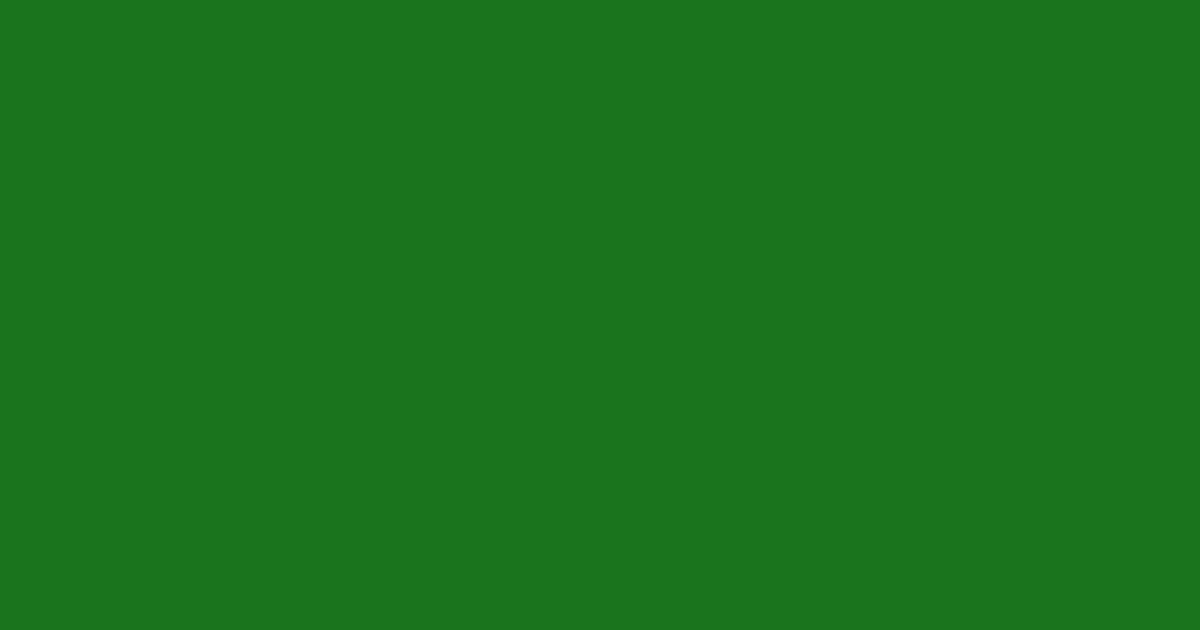 #1a721f forest green color image