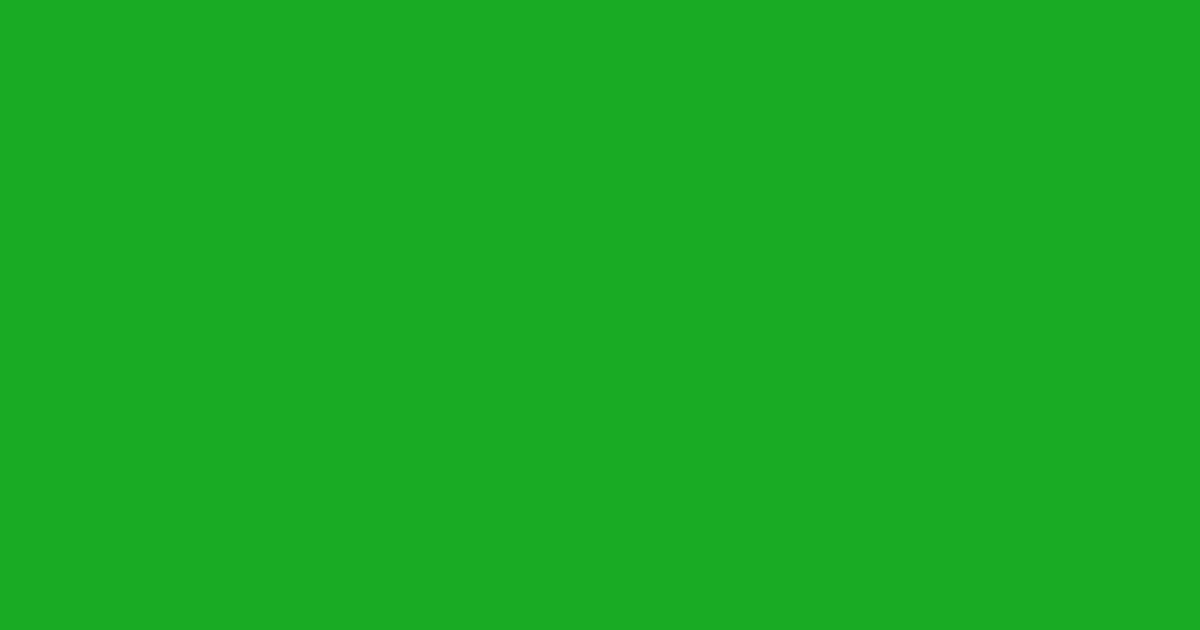#1aac24 slimy green color image