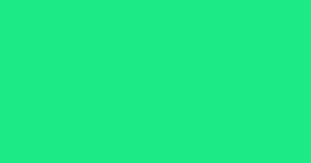 #1aea87 caribbean green color image