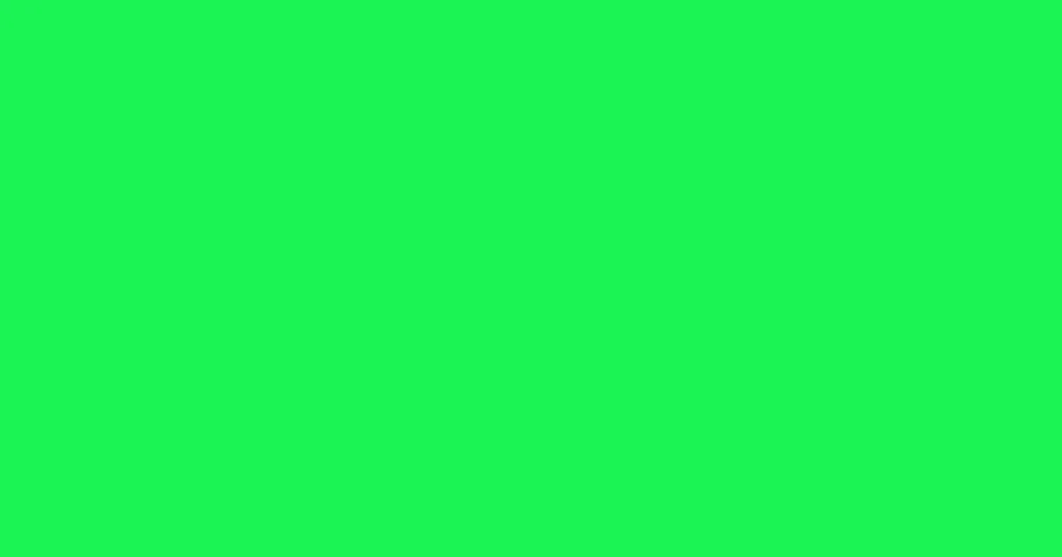 #1af453 malachite color image