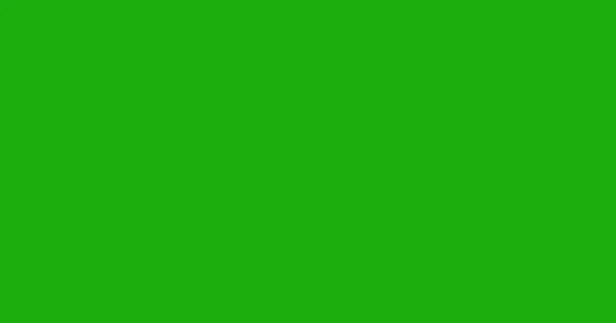 #1bae0c slimy green color image