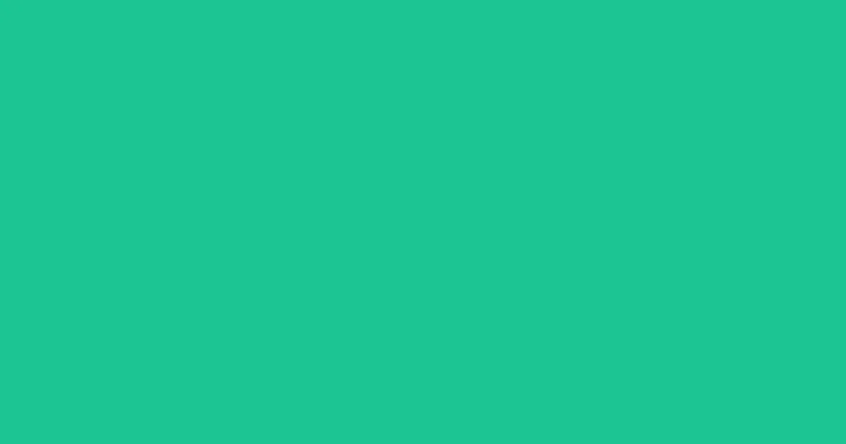 #1bc593 caribbean green color image