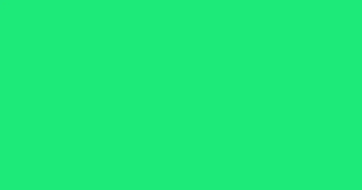 #1cea79 caribbean green color image