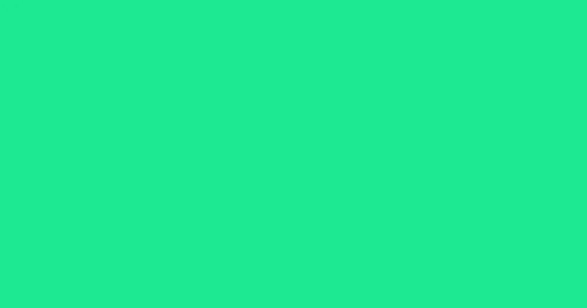 #1cea91 caribbean green color image