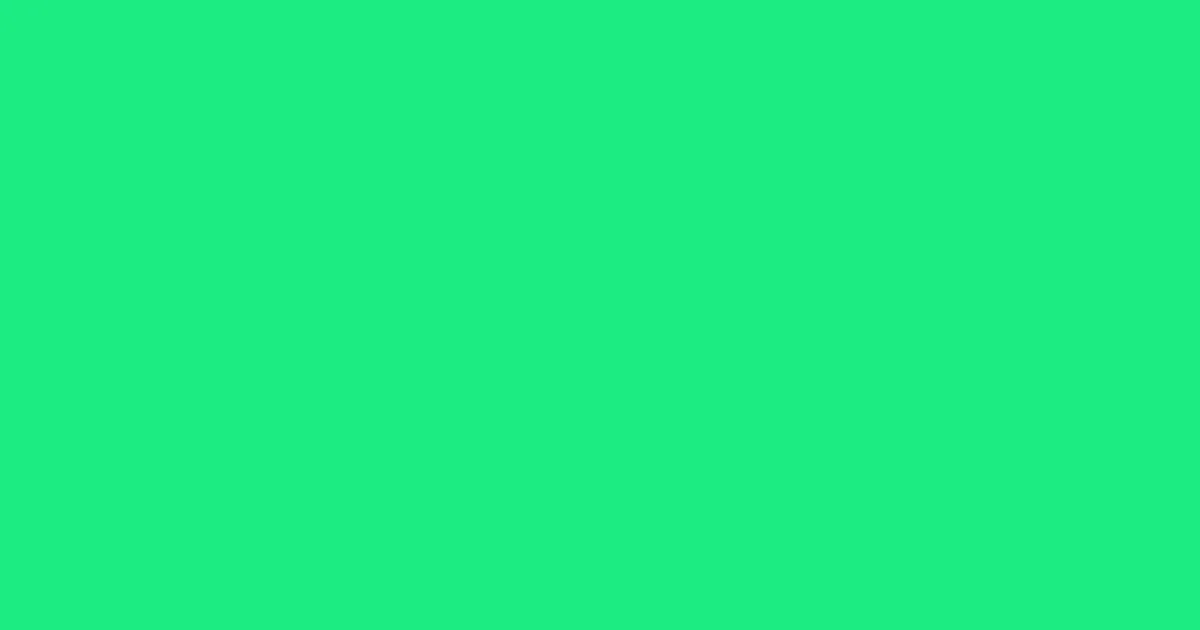 #1cec81 caribbean green color image
