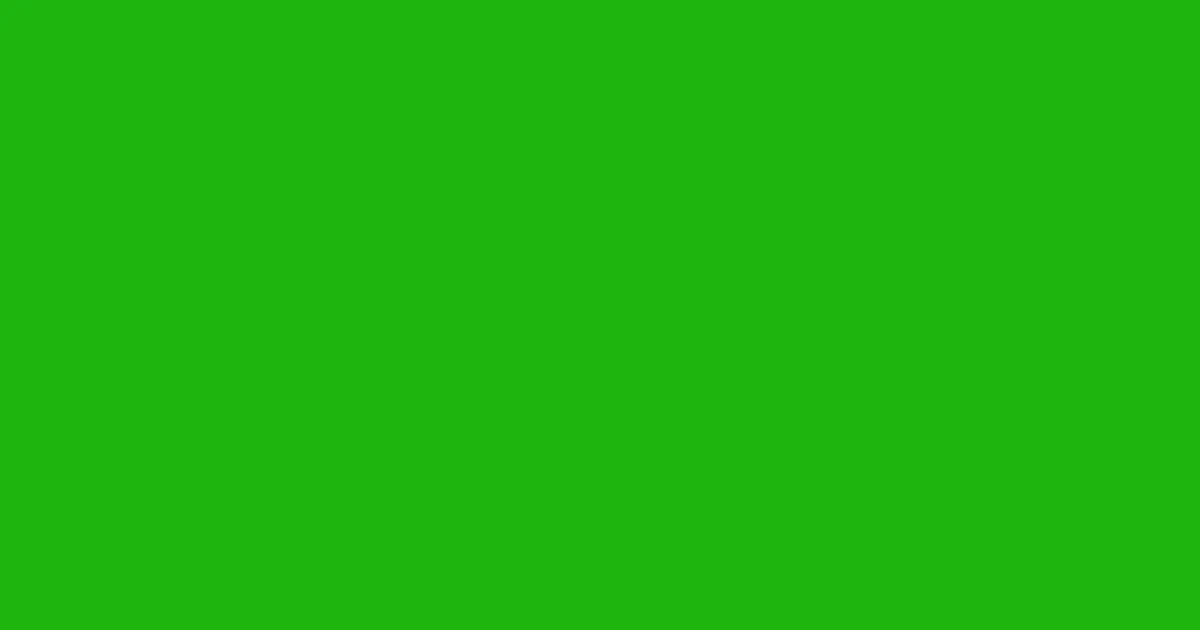 #1db40e slimy green color image