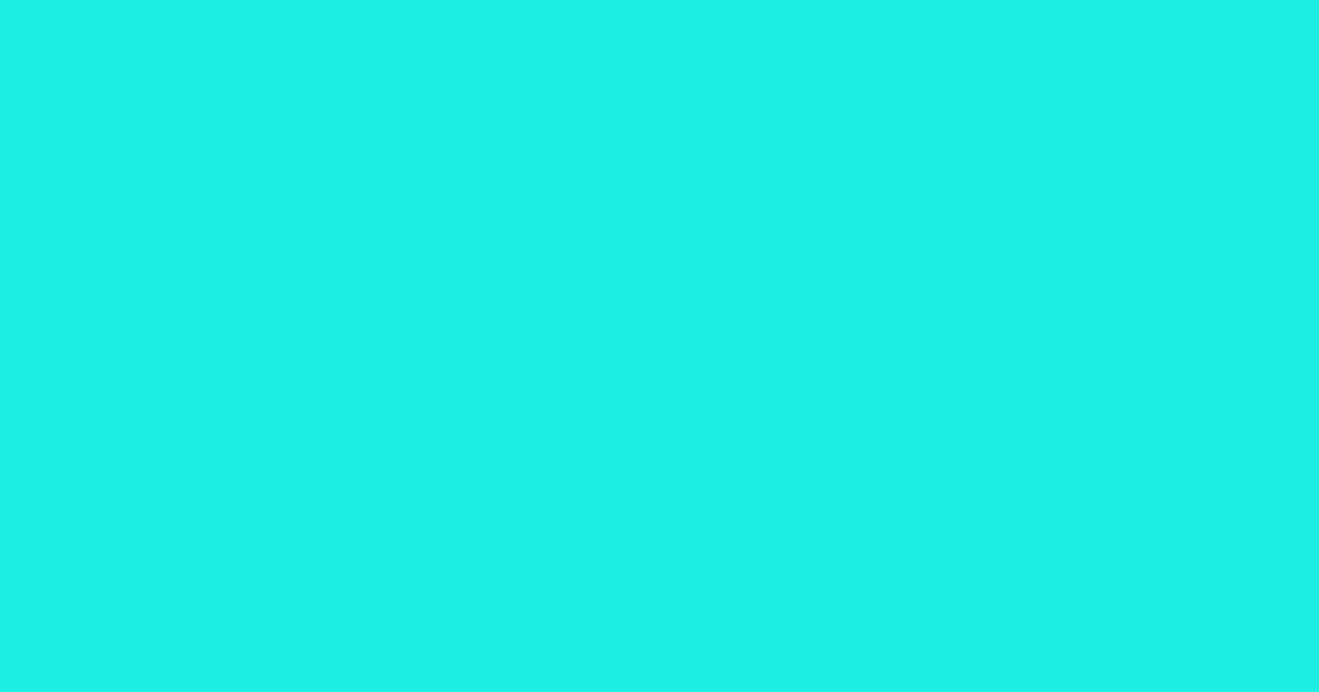 #1deee1 bright turquoise color image