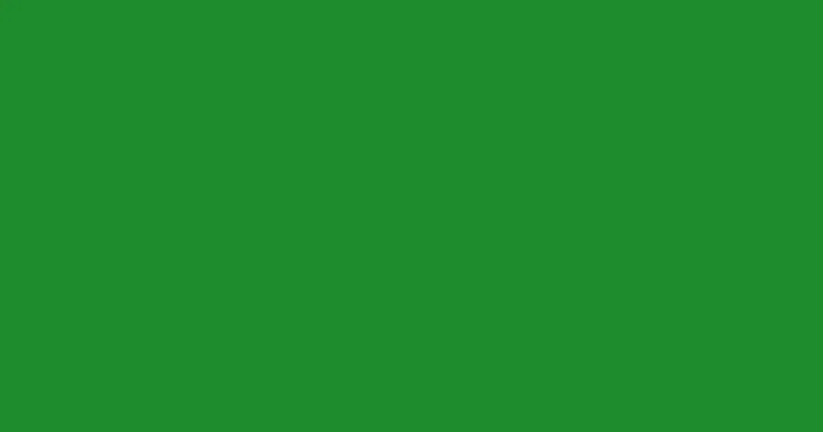 #1e8b2e forest green color image