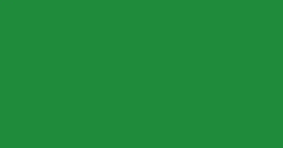 #1e8b3b forest green color image