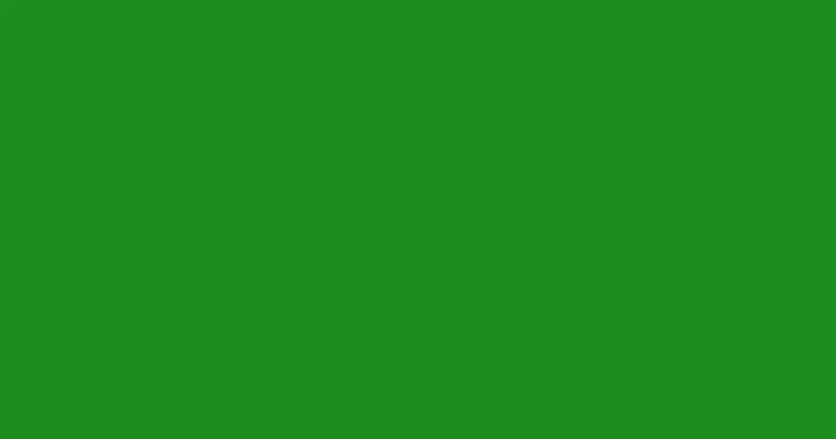 #1e8d1e forest green color image