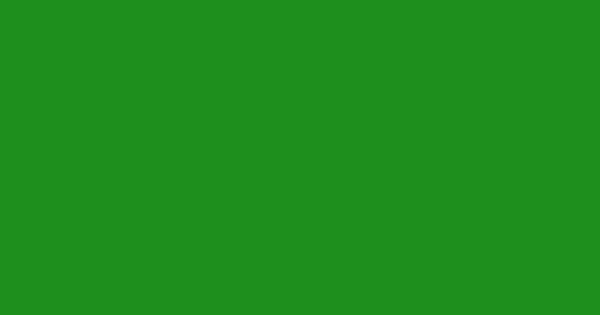 #1e8e1e forest green color image