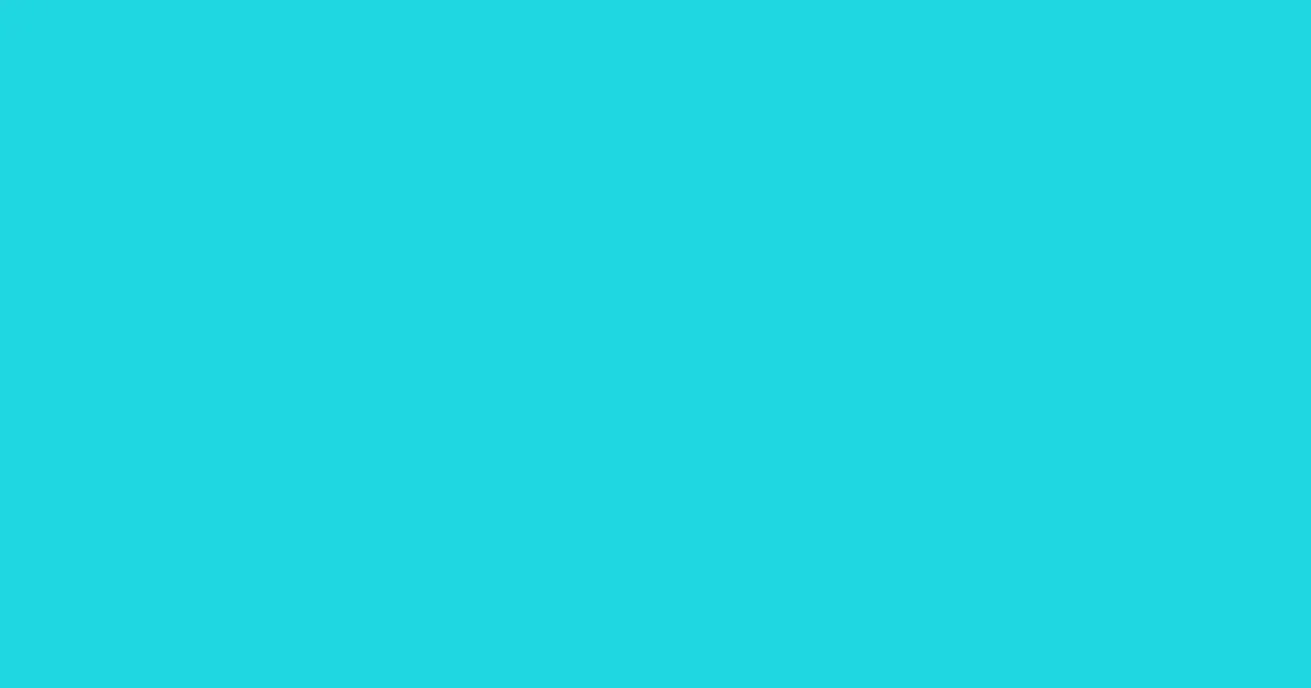 #1ed6e1 robins egg blue color image