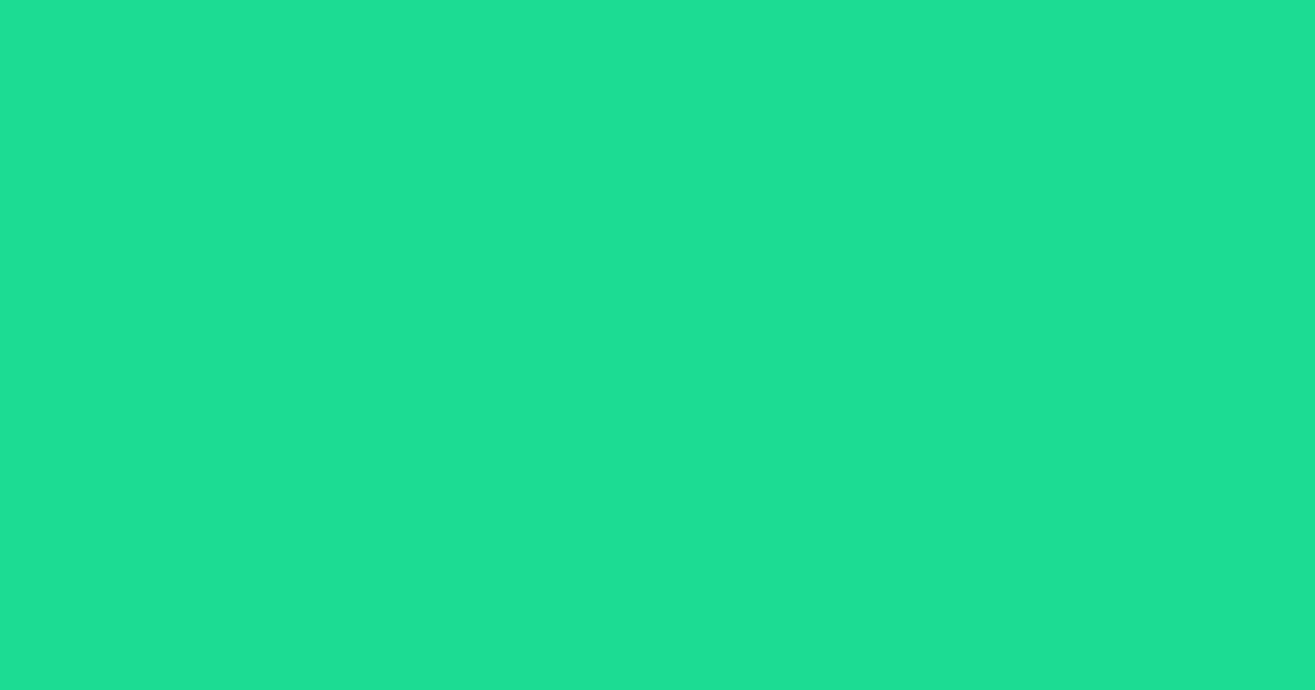 #1edb8f caribbean green color image