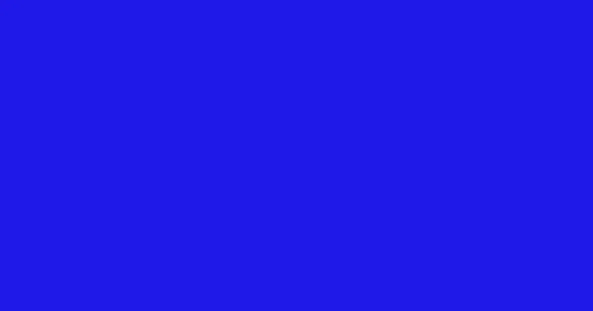 #1f18e7 persian blue color image