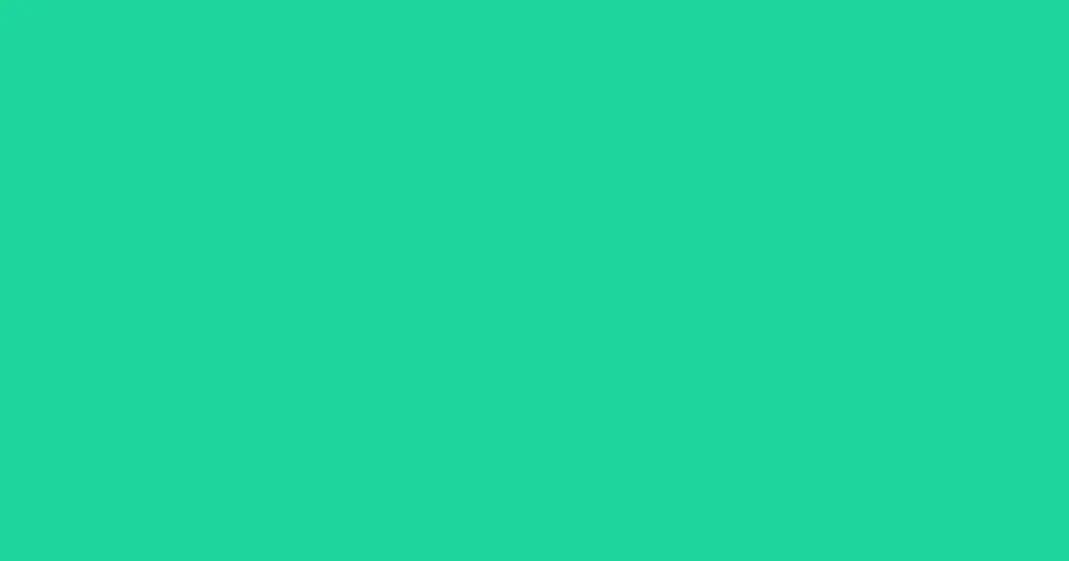 #1fd69d caribbean green color image