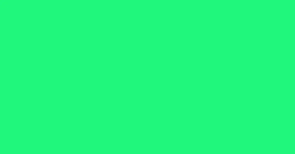 #1ff77c spring green color image