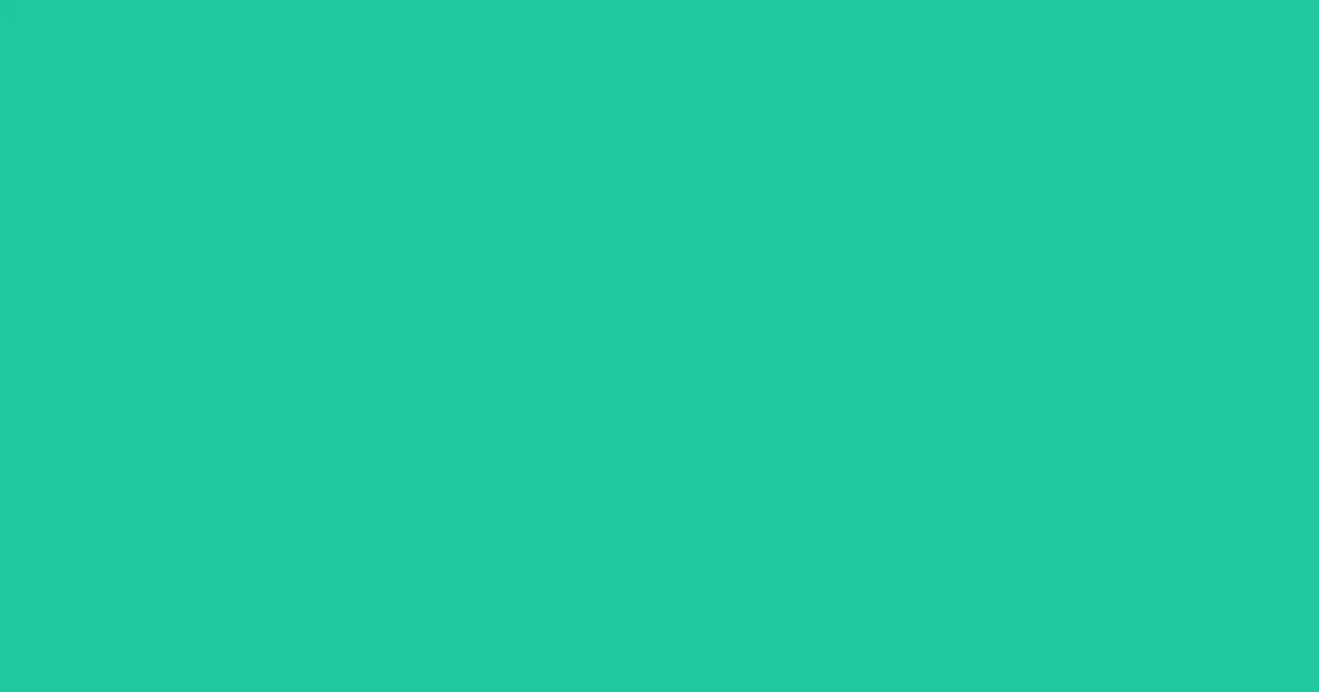 #21c69d caribbean green color image