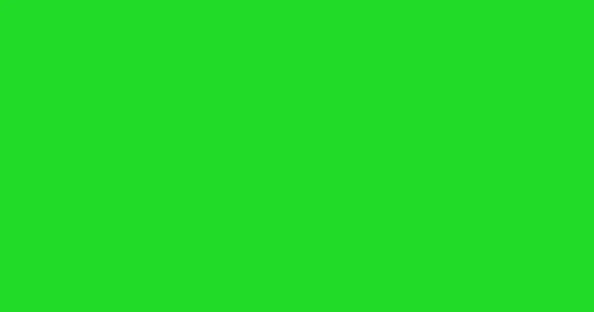 #21db28 malachite color image