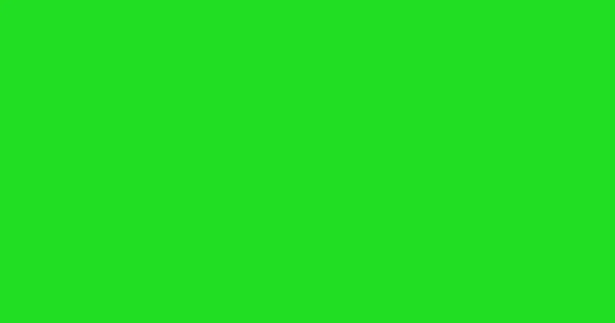 #21df24 malachite color image