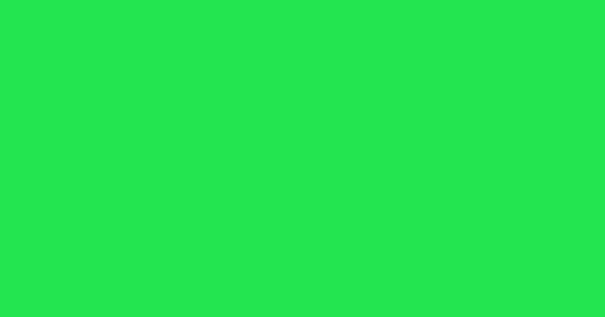 #22e54f malachite color image