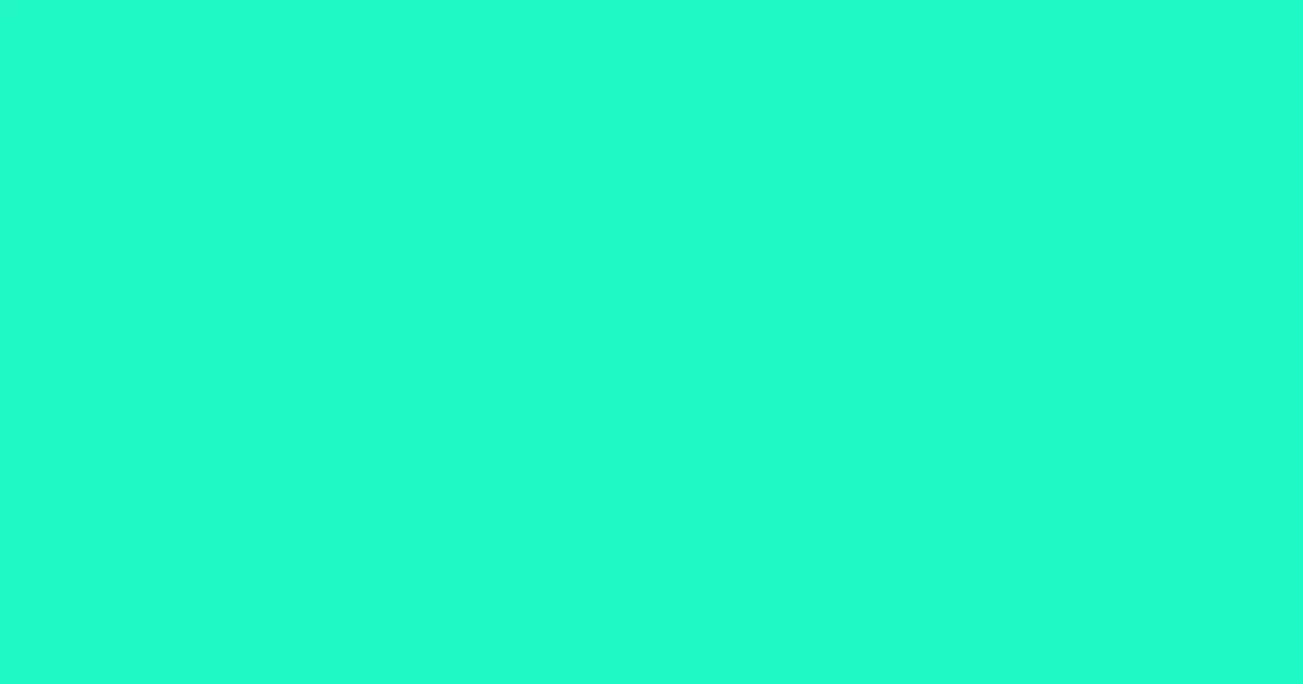 #22f8c5 bright turquoise color image