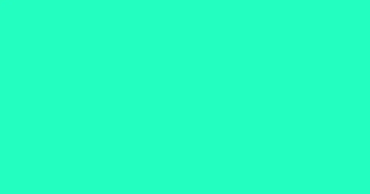 #22febf bright turquoise color image