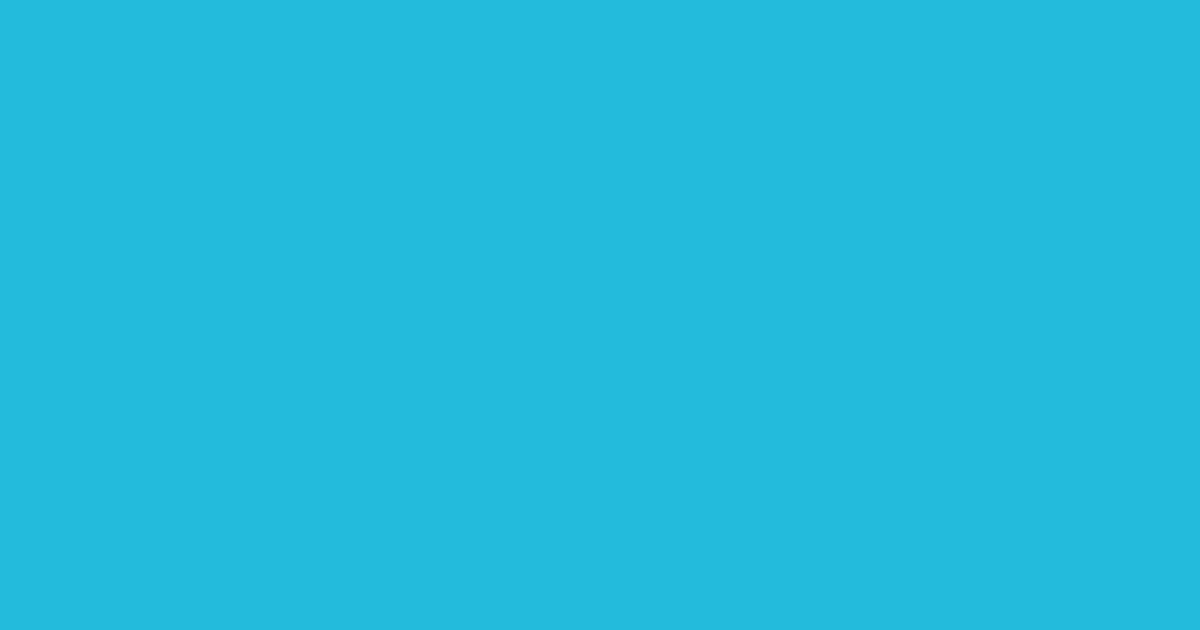 #23bbdb cerulean color image