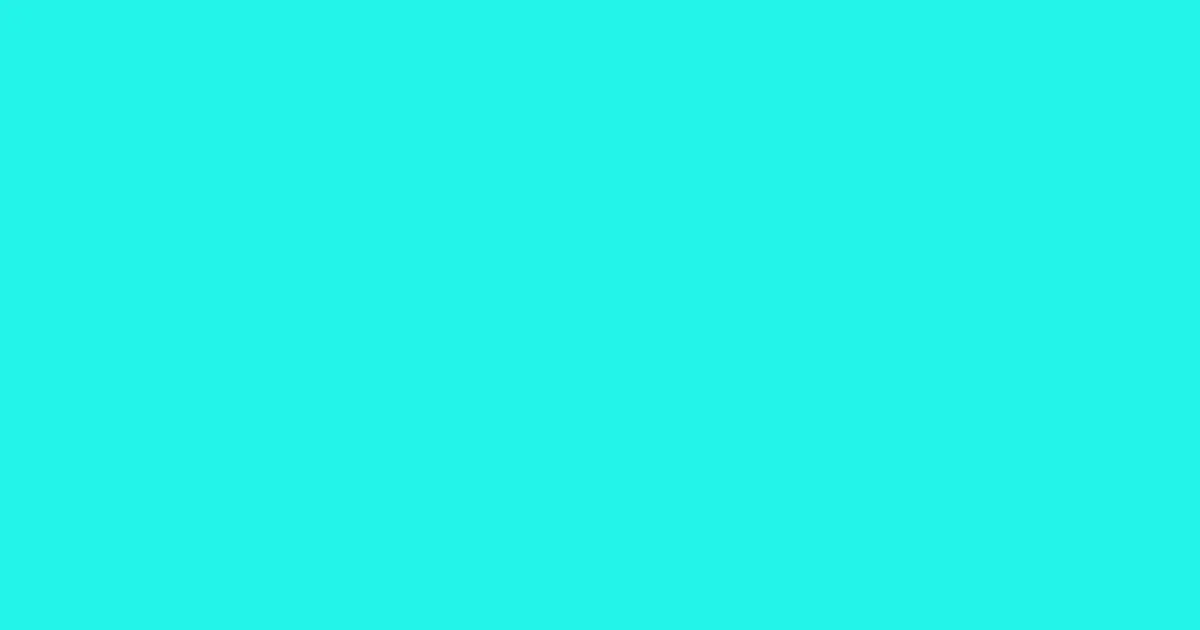 #23f4e8 bright turquoise color image