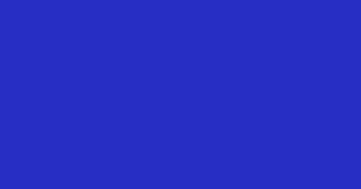 #252cc2 denim blue color image