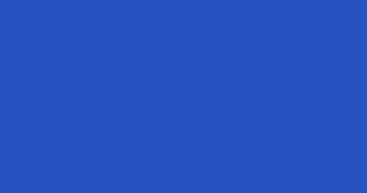 #2552c0 cerulean blue color image