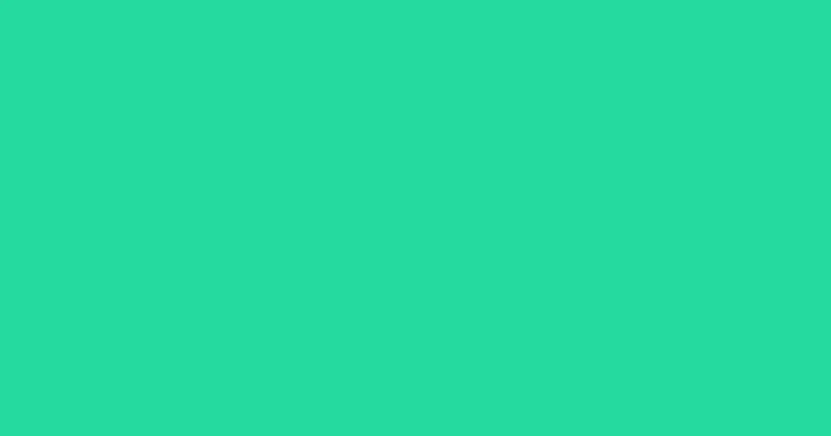 #25d99f caribbean green color image