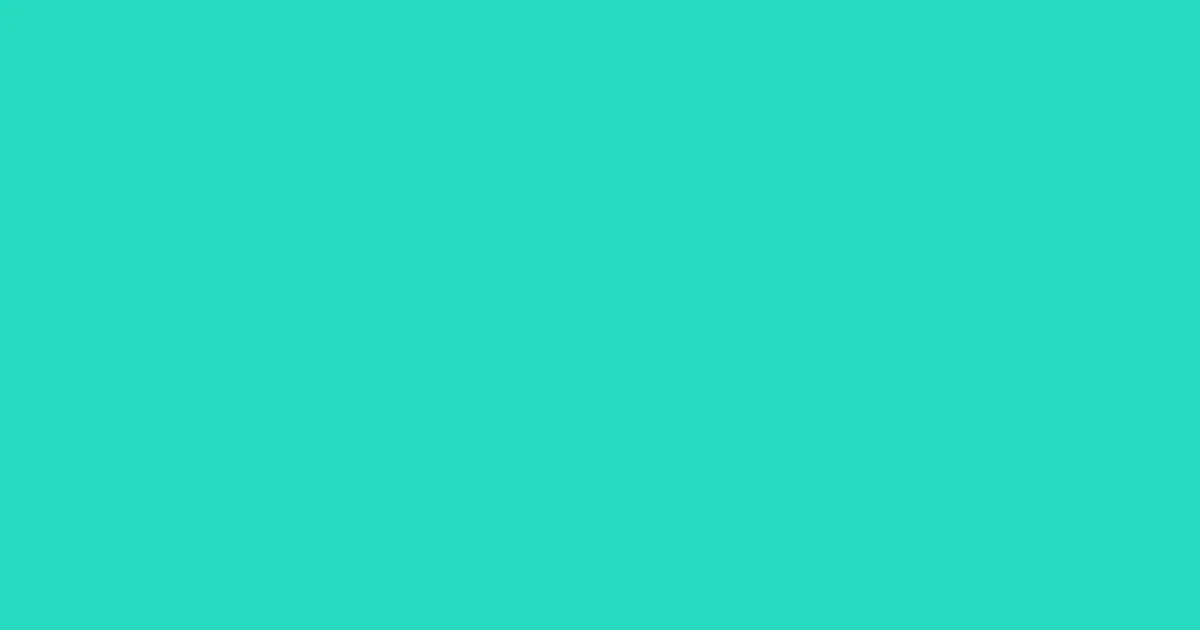 #25d9be turquoise color image