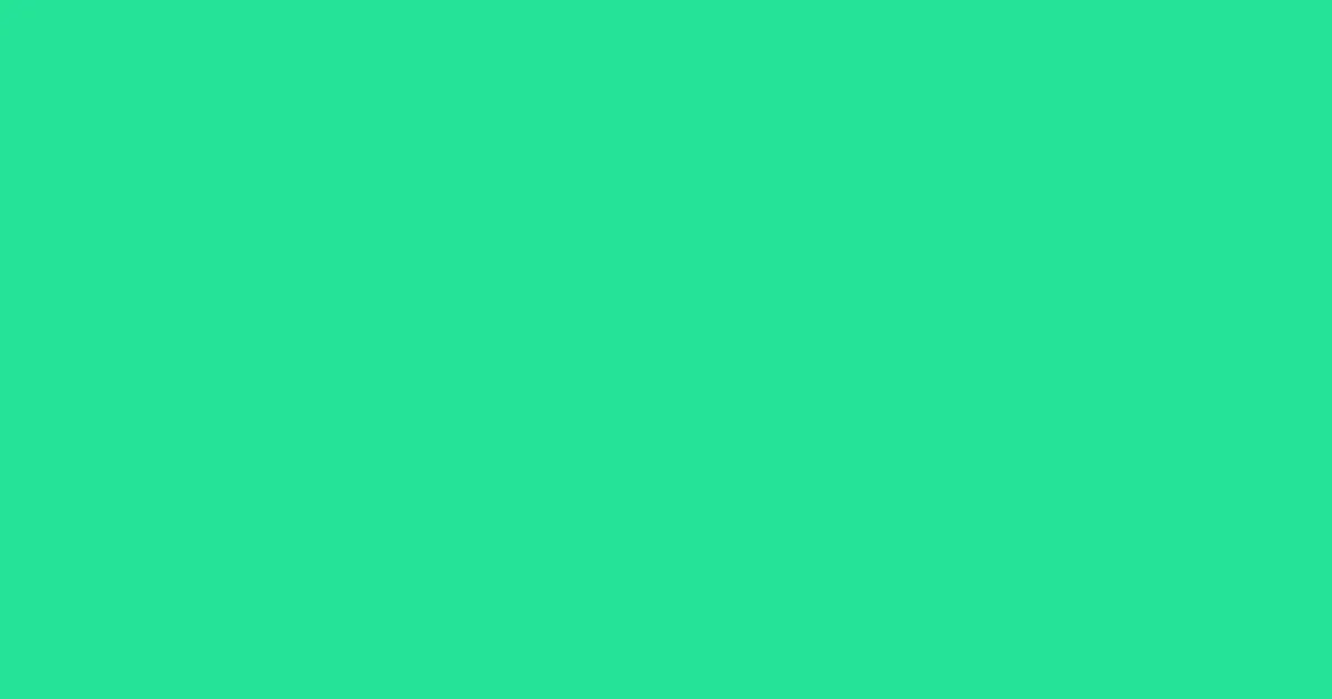 #25e397 caribbean green color image