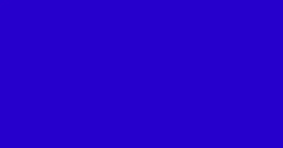 #2600cc dark blue color image