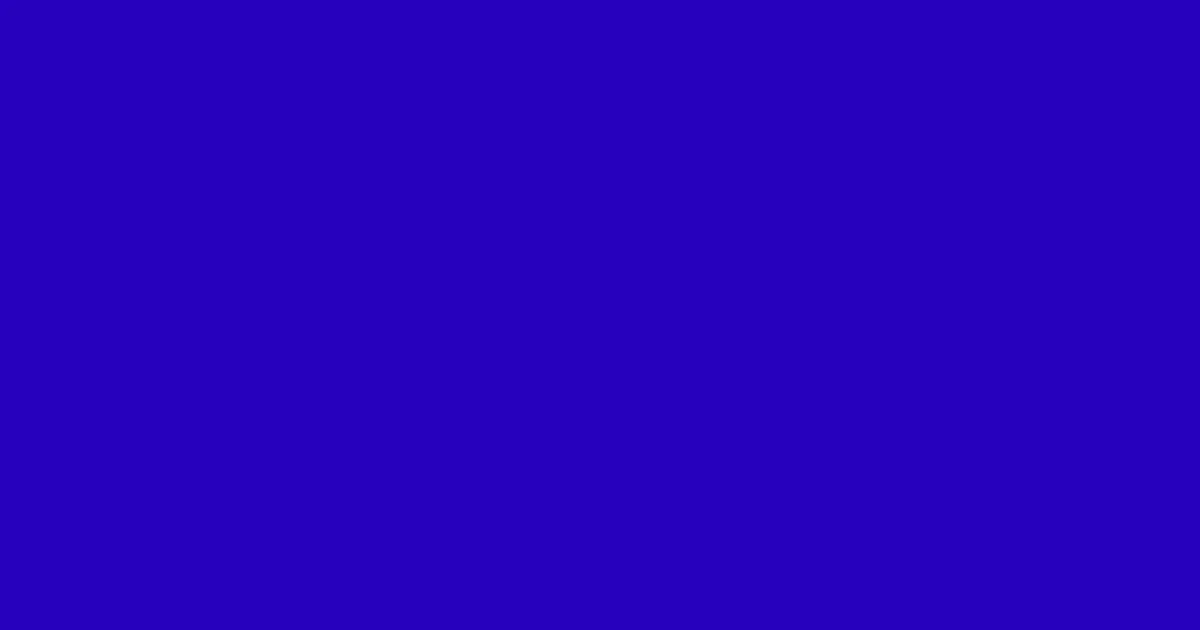 #2601bd dark blue color image
