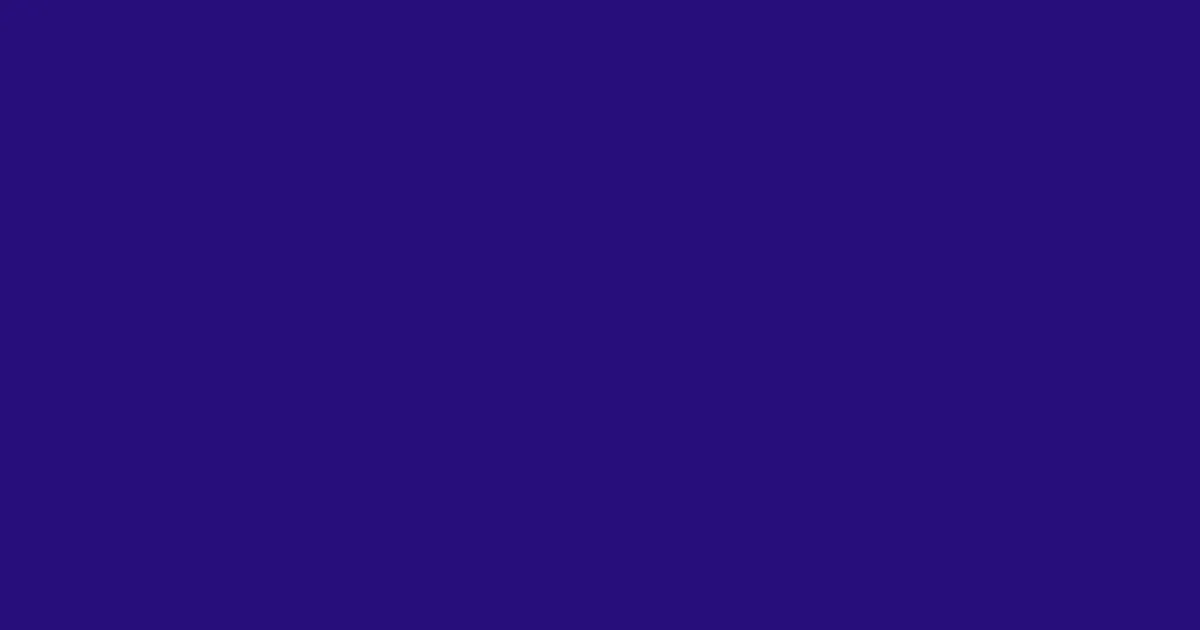 #260e79 persian indigo color image