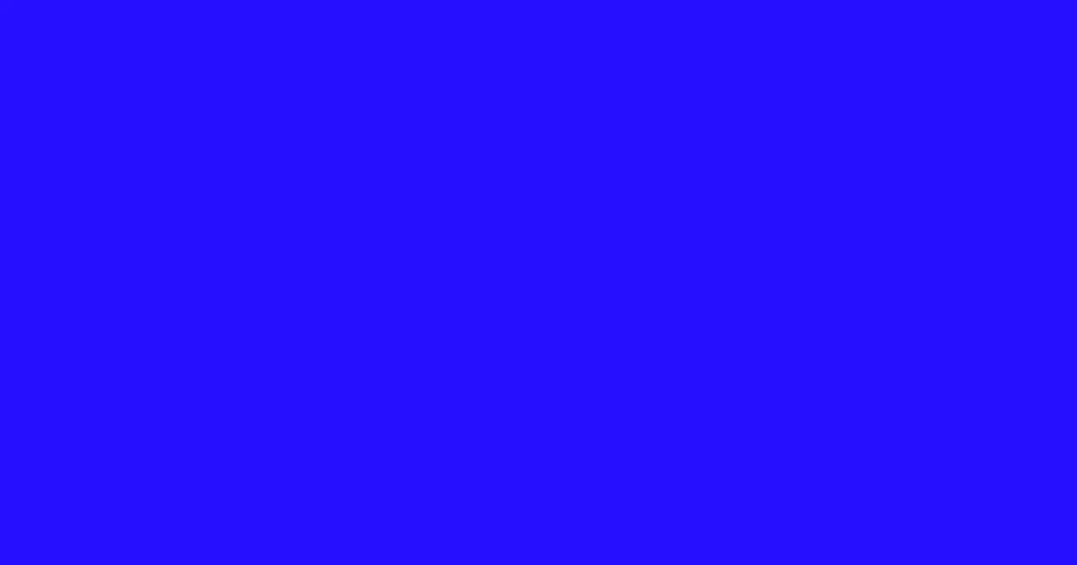 #260eff blue color image