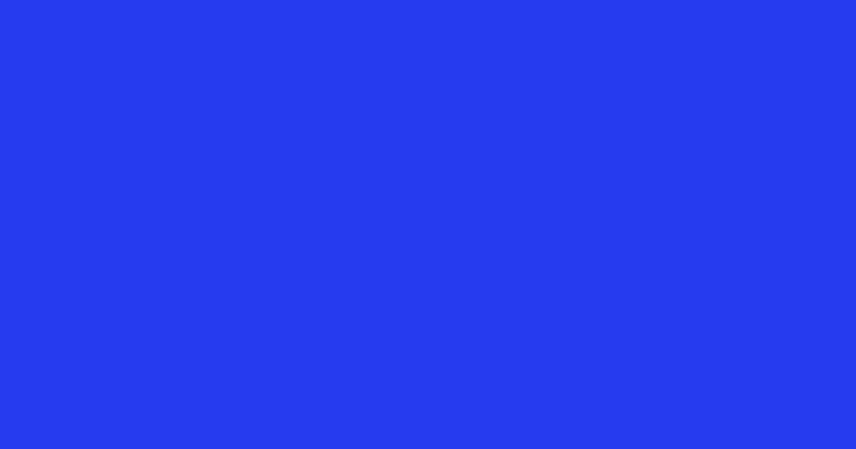 #263bee royal blue color image
